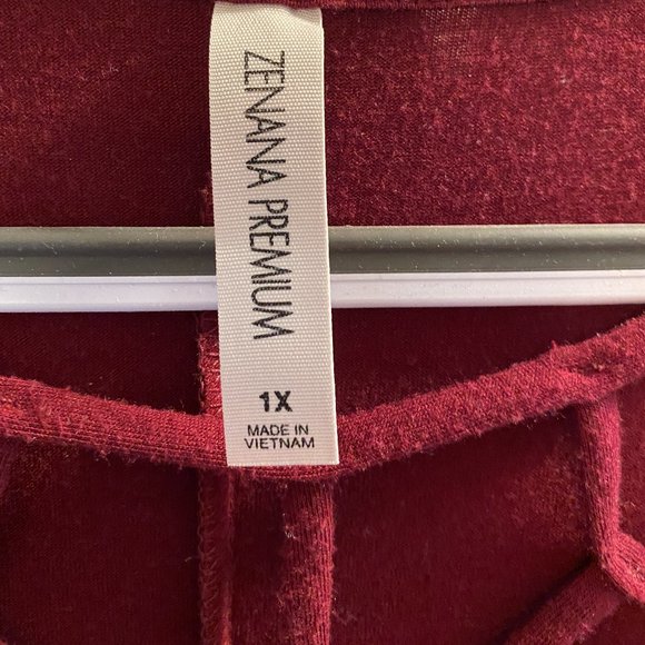 Zenana Premium Tunic Dress with Webbing 1X - Picture 2 of 3